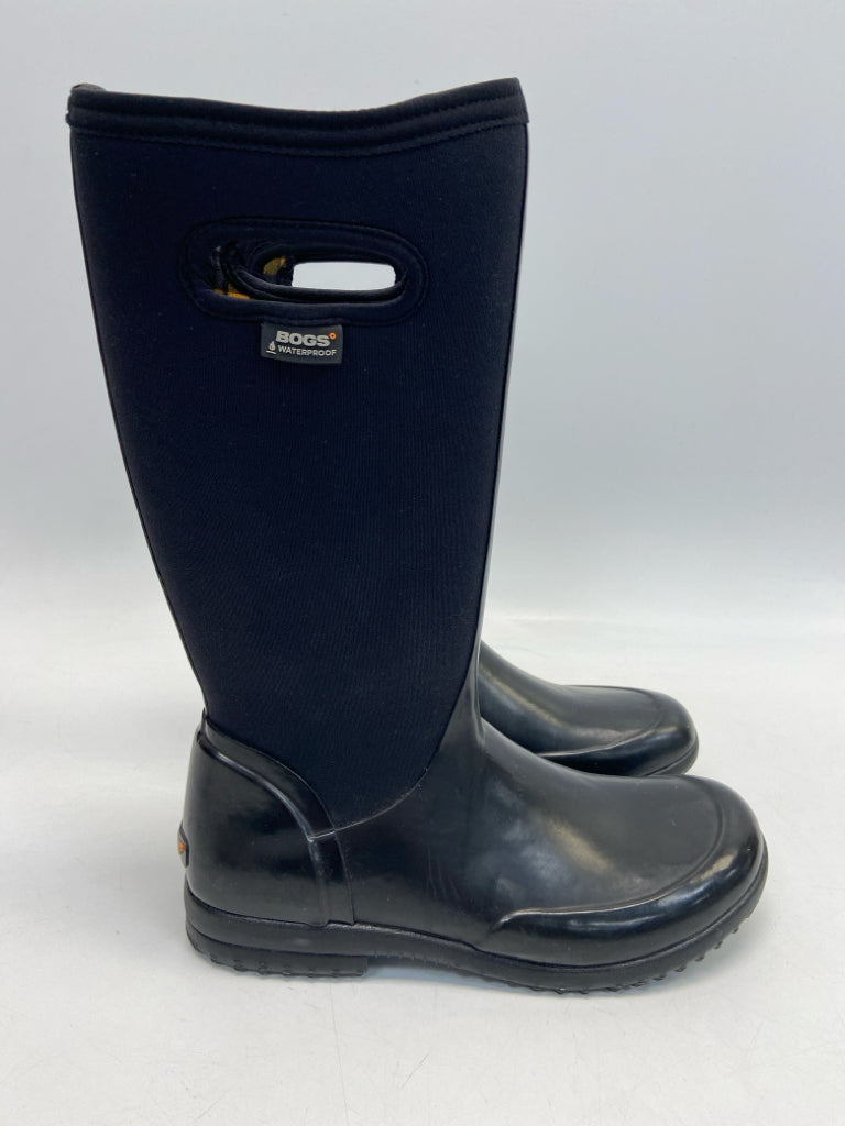 Size 9 Black Neoprene Boots