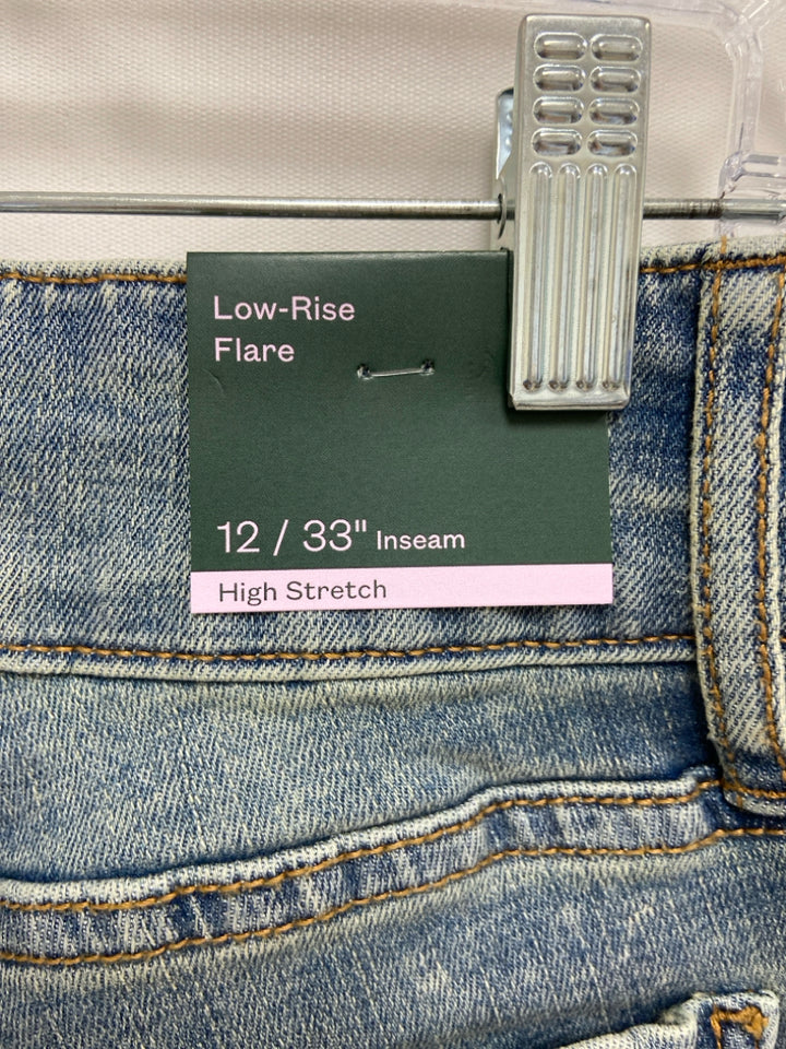 NWT wild fable Size 12 Faded Blue Flared Ladies Jeans