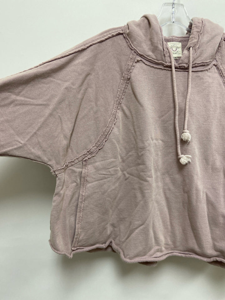 Fantastic Fawn Size S Faded Lavender Hooded Ladies Sweatshirt