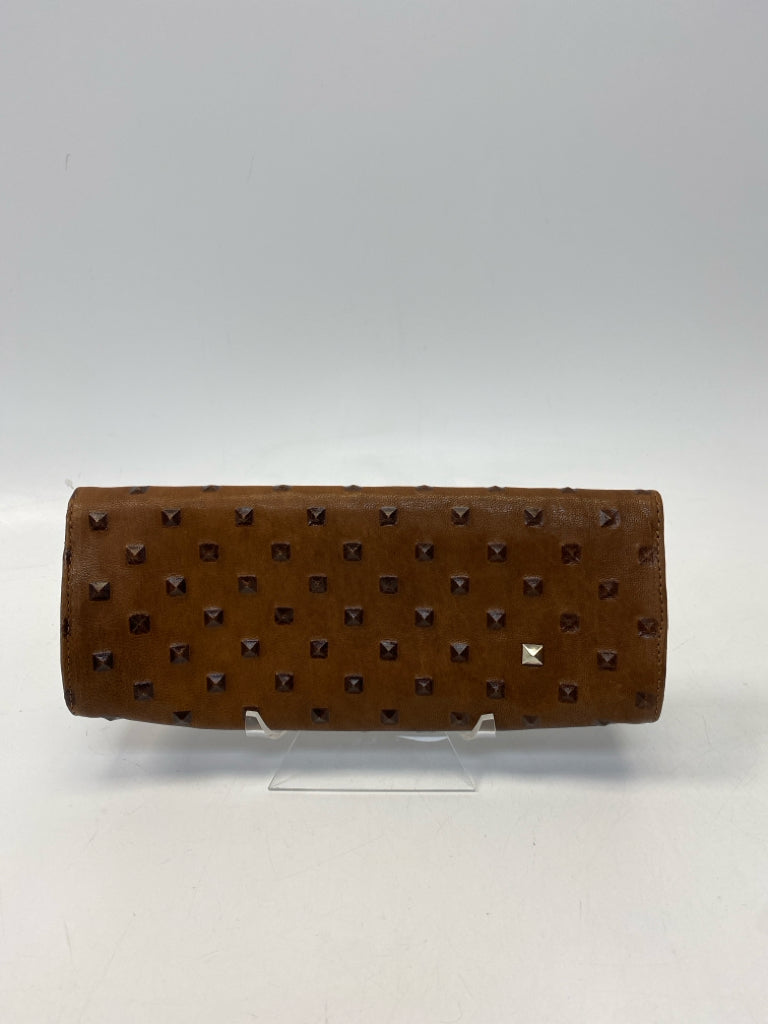 Costella Brown Studded Clutch