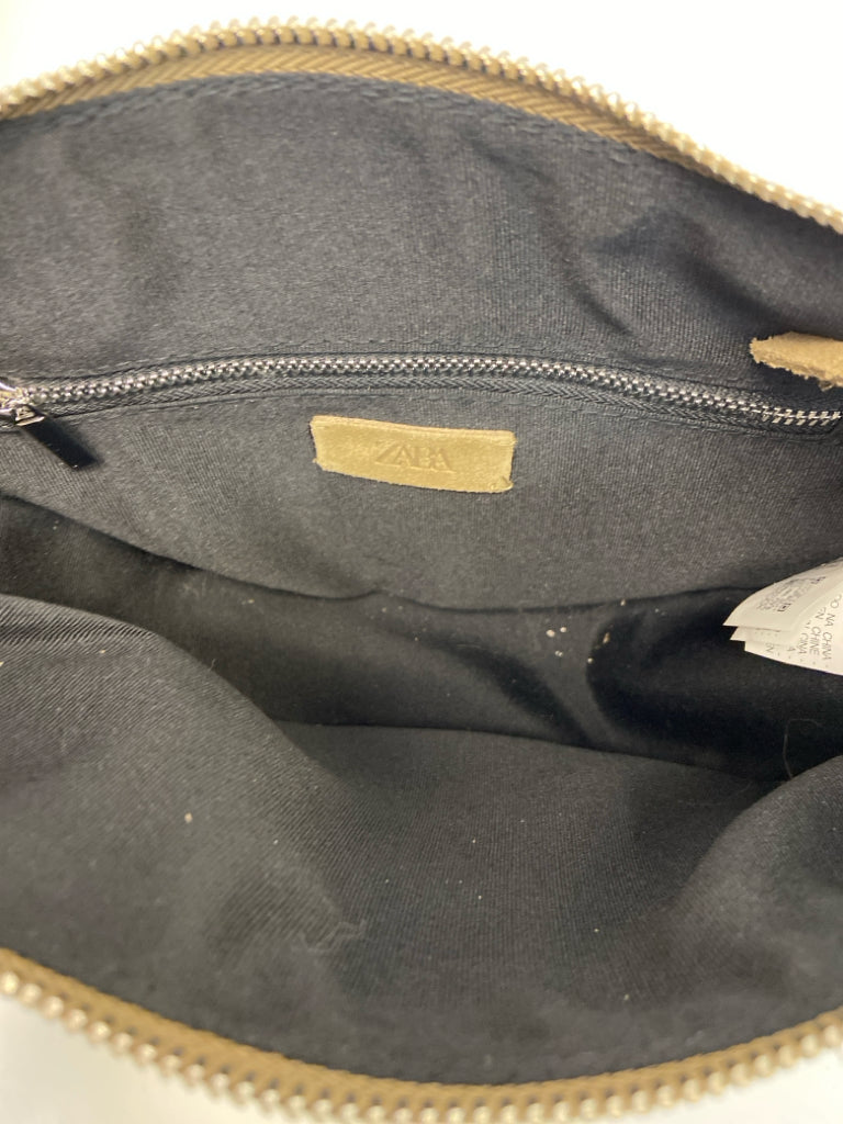 Zara Brown Embossed Crossbody
