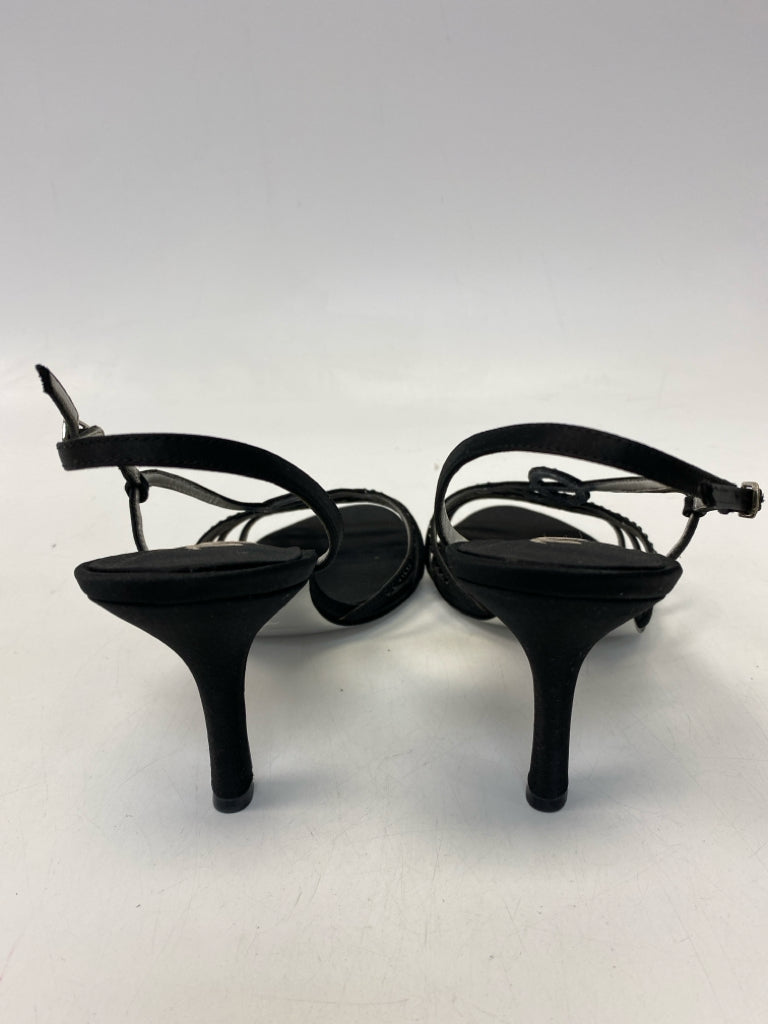 NWOT Nina US Shoe Size 6.5 Black Rhinestone(s) Sandals