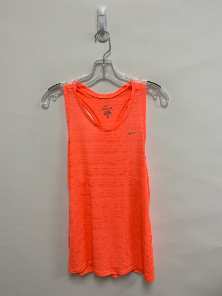 Nike Size L Neon Coral Tank Athletic Top