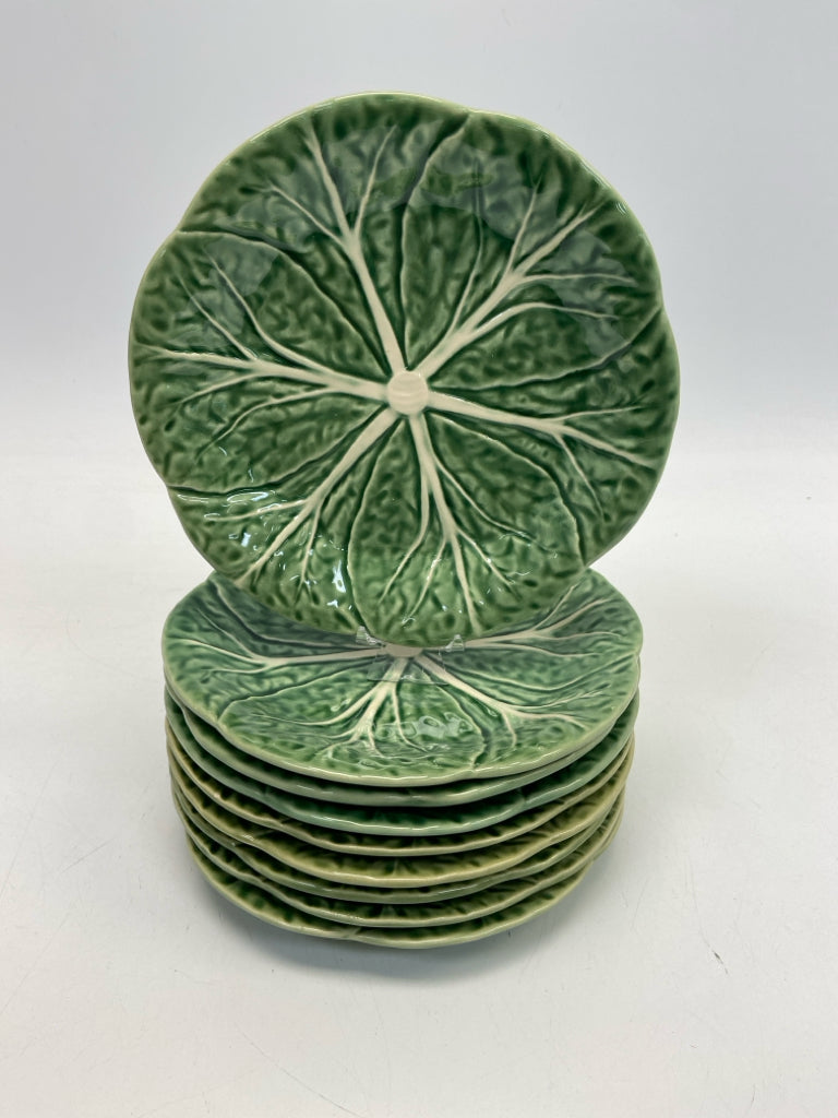 Bordallo Pinheiro Green Leaves Plate (s)