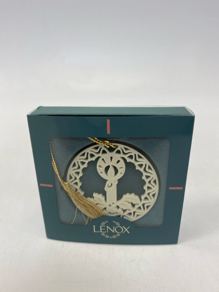 Lenox  Ornament Yuletide Candle (Flat)
