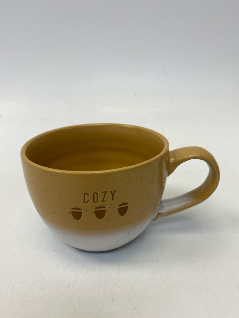 Brown White Coffee Mug