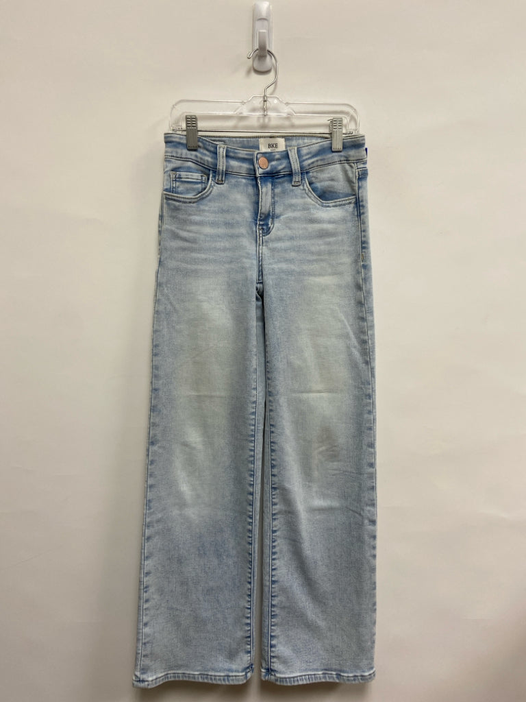 BKE SIZE 8 Pale Denim Wide Leg Girl&