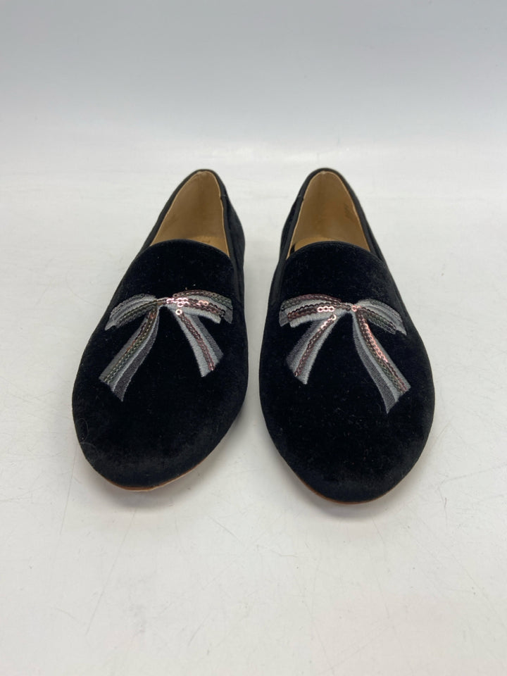 NWOT Talbots US Shoe Size 6.5 Black Gray Bow(s) Flats
