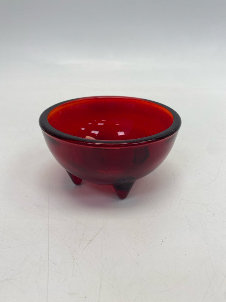 Red Bubble Glass Bowl(s)