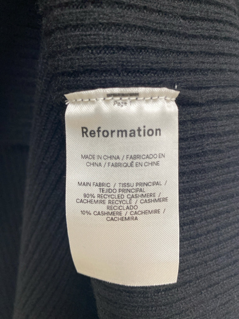 NWT Reformation Size XS Black Ribbed Sleeveless Ladies Dress