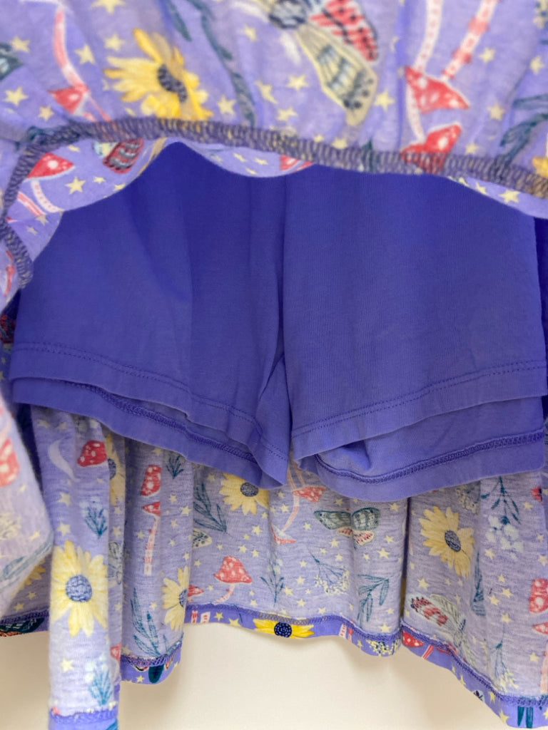 Lands End SIZE 14/16+ Lavender Multi Color Mushroom(s) Girl&