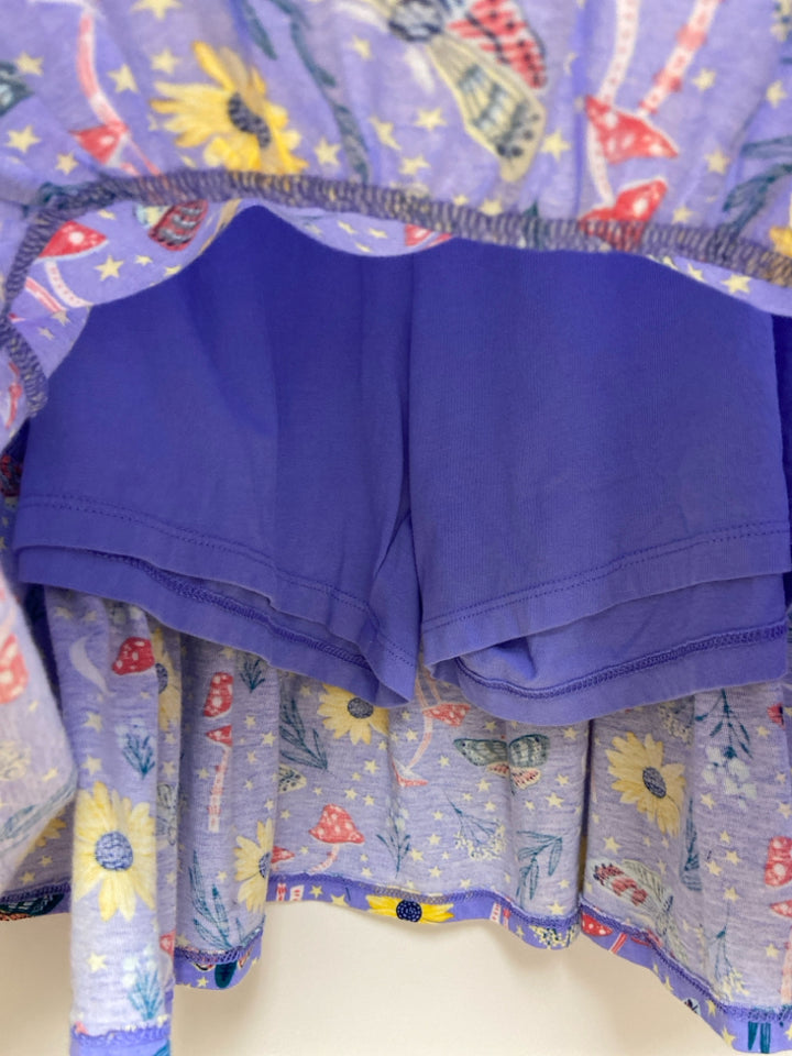 Lands End SIZE 14/16+ Lavender Multi Color Mushroom(s) Girl&
