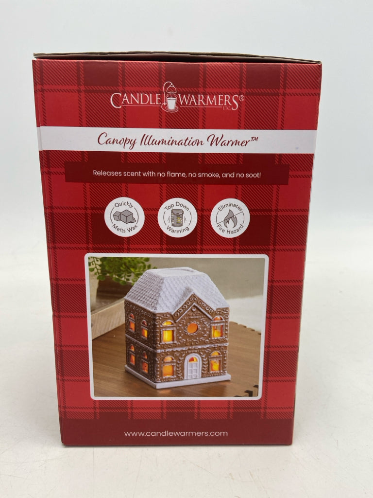 NEW/BOX Brown White Gingerbread Christmas