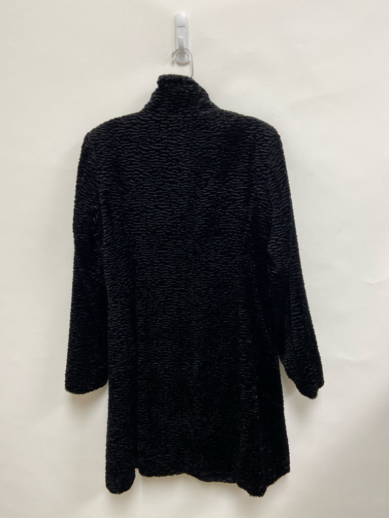 WHBM Size M Black Faux Fur Ladies Jacket