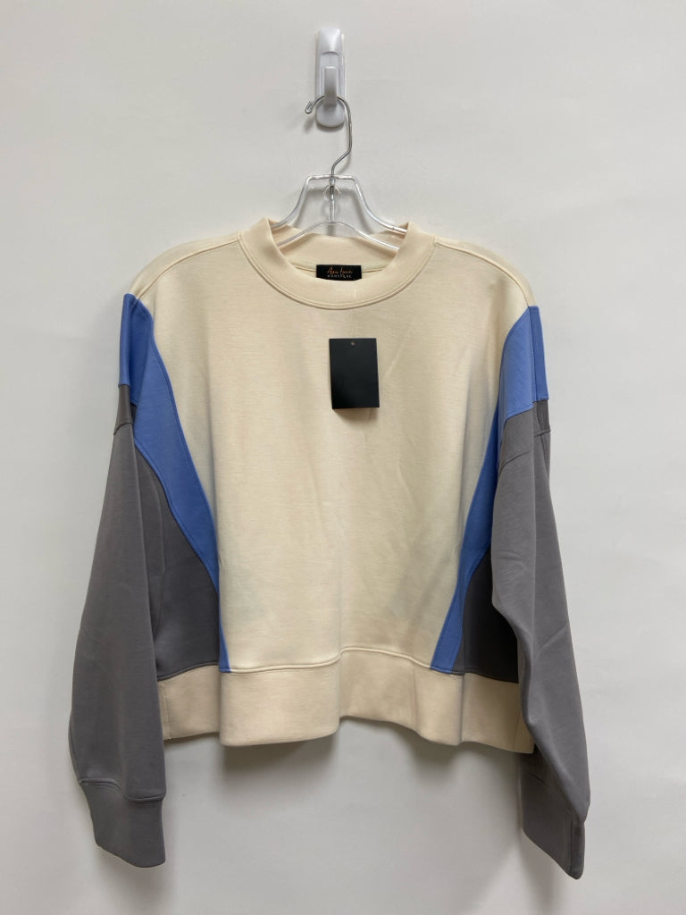 NWT Size S Cream Blue/Gray Ladies Top