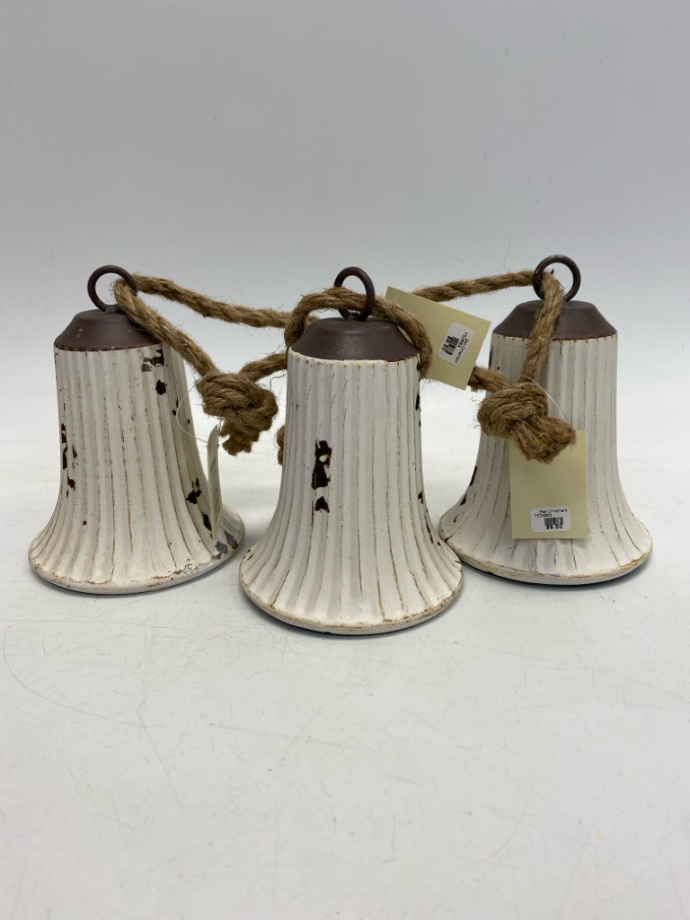 NWT Cream Brown Distressed Ornaments