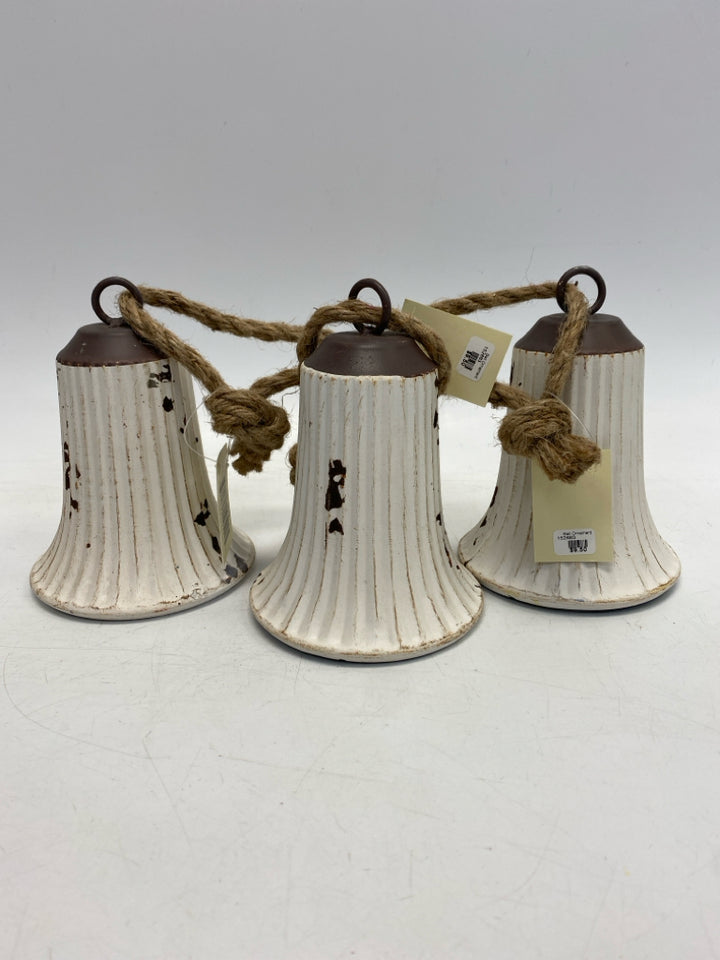 NWT Cream Brown Distressed Ornaments
