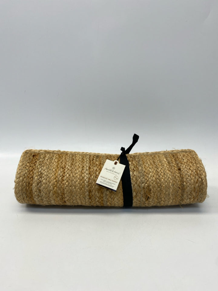 NWT Magnolia Home Brown Jute Table Runner
