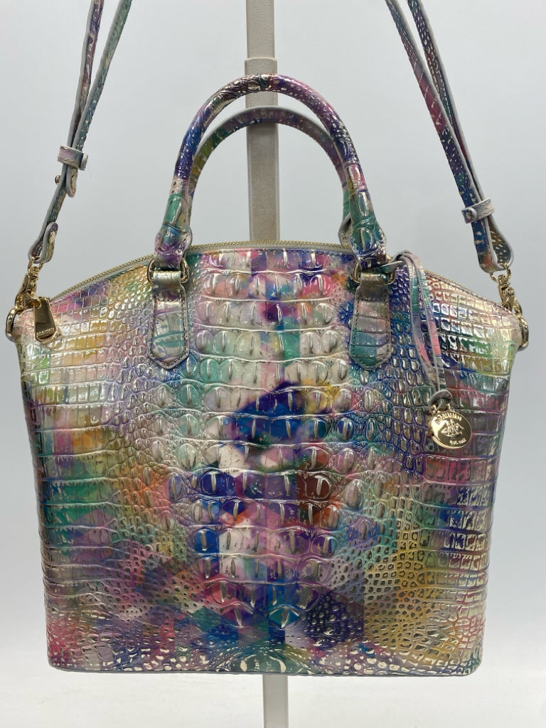 Brahmin Multi-Color Gold Embossed Handbag