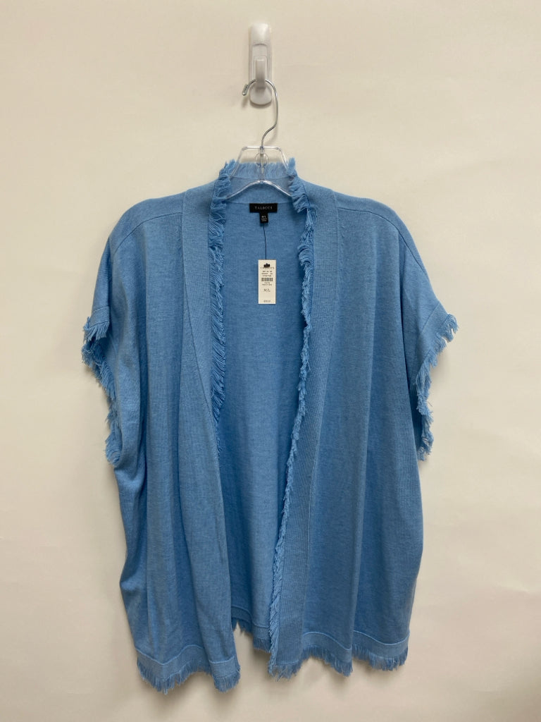 NWT Talbots Size M Blue Fringe Ladies Sweater