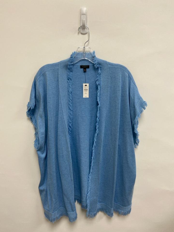 NWT Talbots Size M Blue Fringe Ladies Sweater