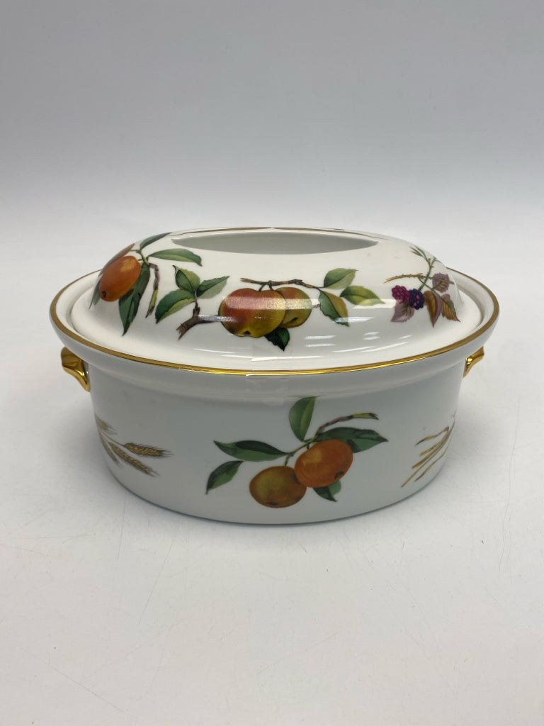 Royal Worcester White Gold/Multi Fruit Bakeware