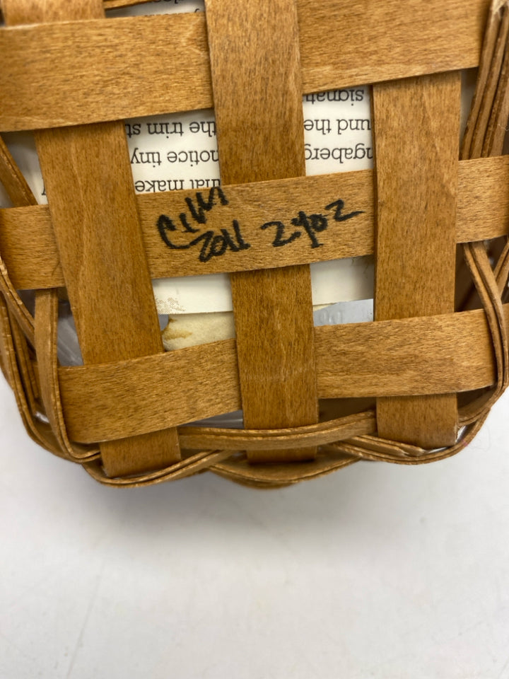 Longaberger Brown Woven Wood Basket