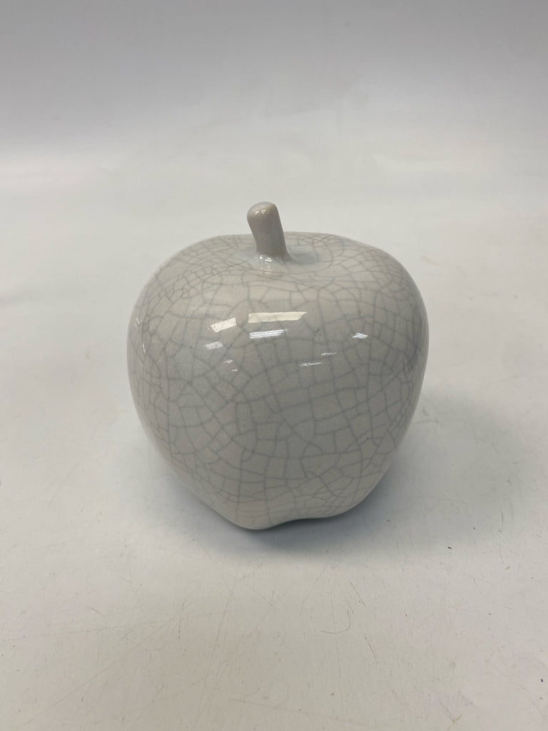 White Crackle Ceramic Figurine