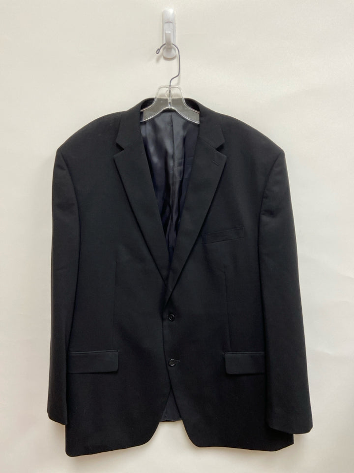 Calvin Klein Size 50L Black Wool Blend Men&