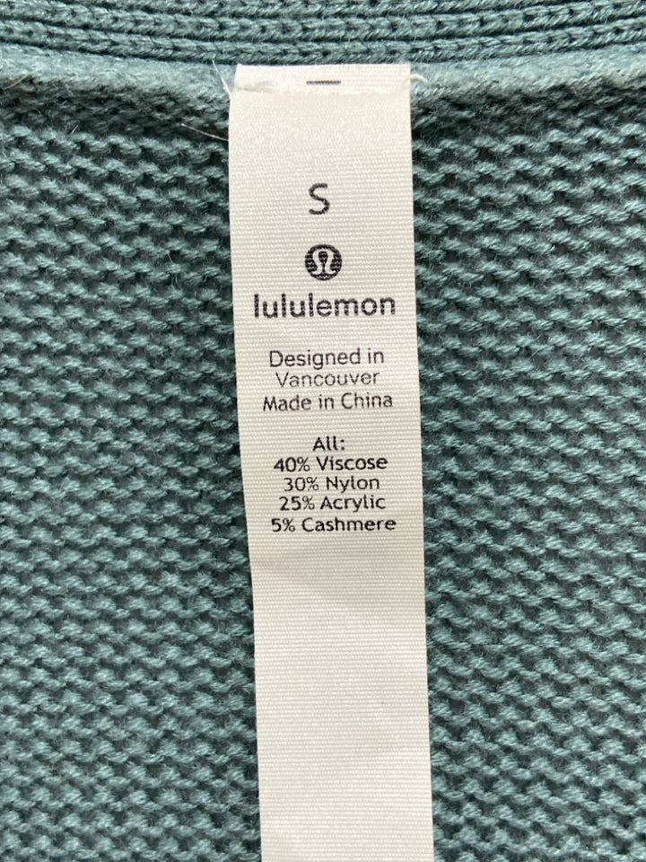 Lululemon Size S Seafoam Drape Ladies Sweater