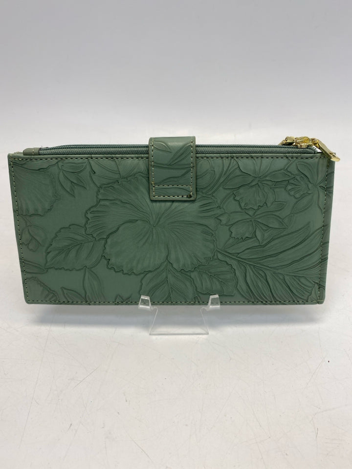 Sage Embossed Wallet