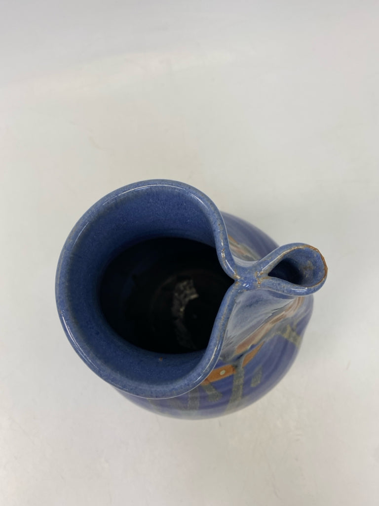 Blue Brown Drip glaze Pottery