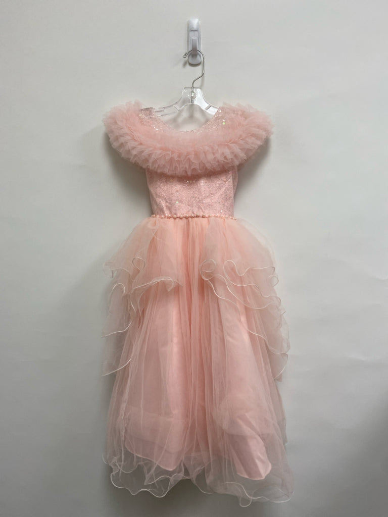 SIZE 4/5 Pink Pearl Ruffles Girl&
