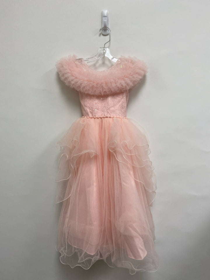 SIZE 4/5 Pink Pearl Ruffles Girl&