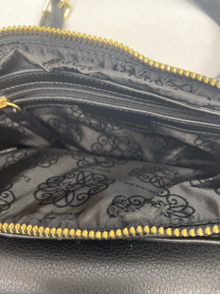 NWT Enzo Black Gold Accent(s) Crossbody