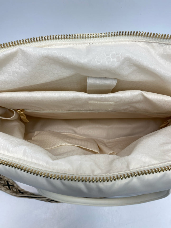 Cream Duffle Bag