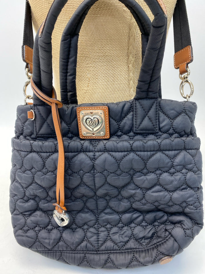 Brighton Black Heart(s) Nylon Crossbody