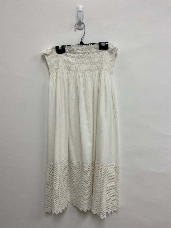 The GREAT. Size 2 White Maxi Eyelet Ladies Skirt