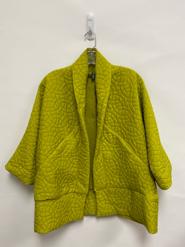Size S Green Texture Drape Ladies Jacket