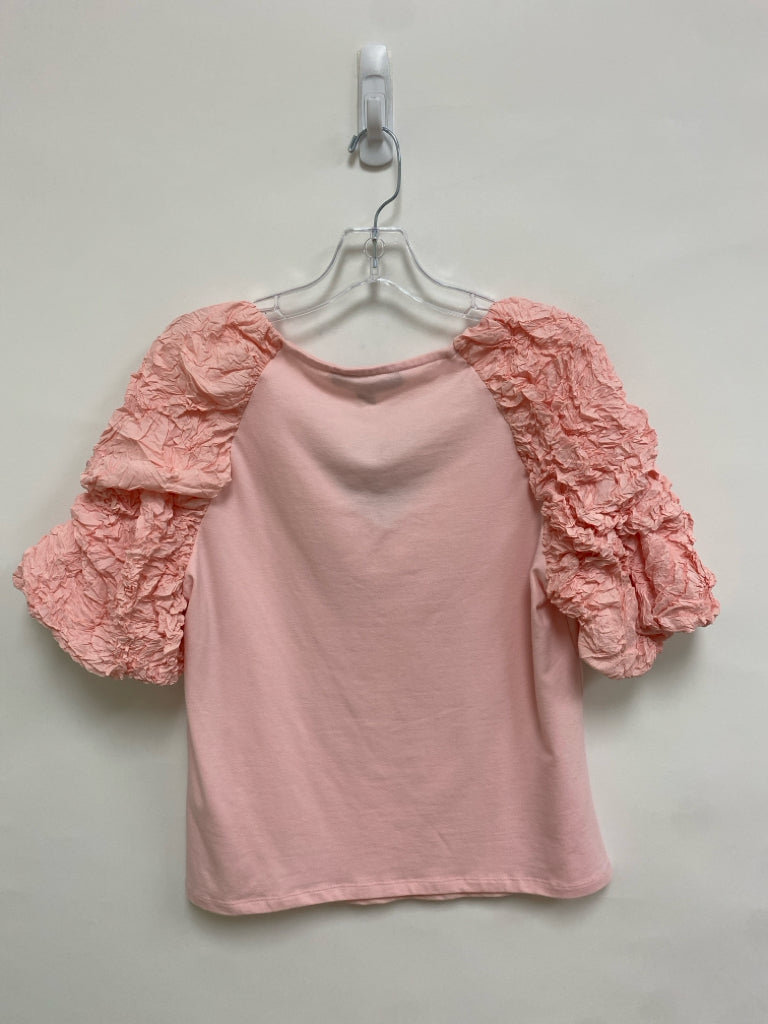 NWT Andrew Marc Size M Pink Texture Ladies Top
