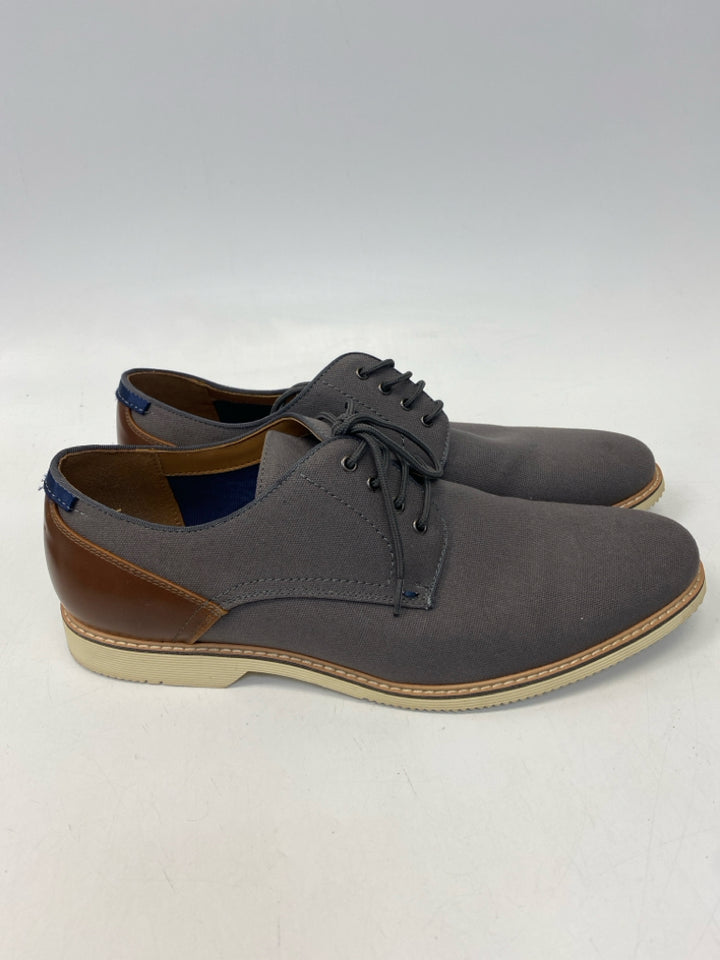 Steve Madden Size 11.5 Gray Lace-Up Men&
