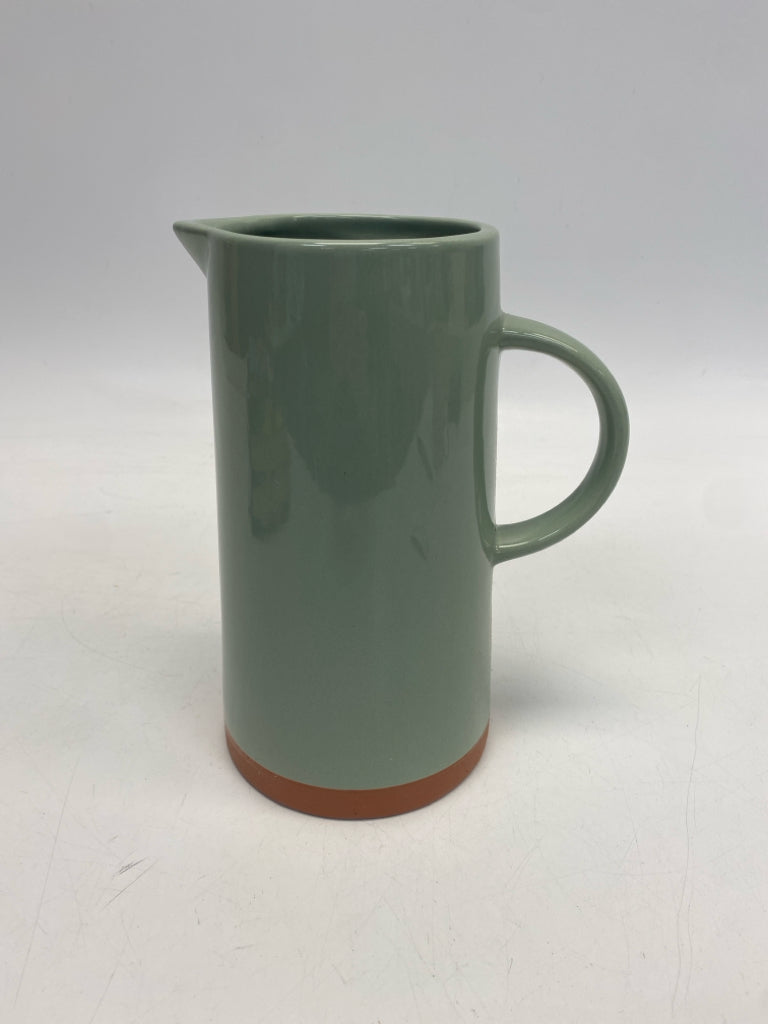 Green Ceramic Pitcher