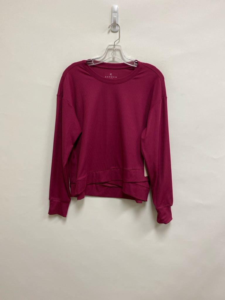 NWT Danskin Size M Magenta Long Sleeve Athletic Top