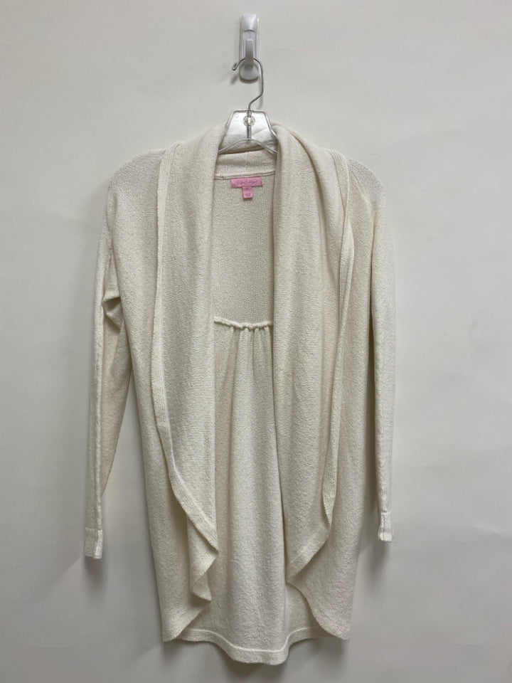 LILLY PULITZER Size XS Cream Texture Drape Ladies Sweater