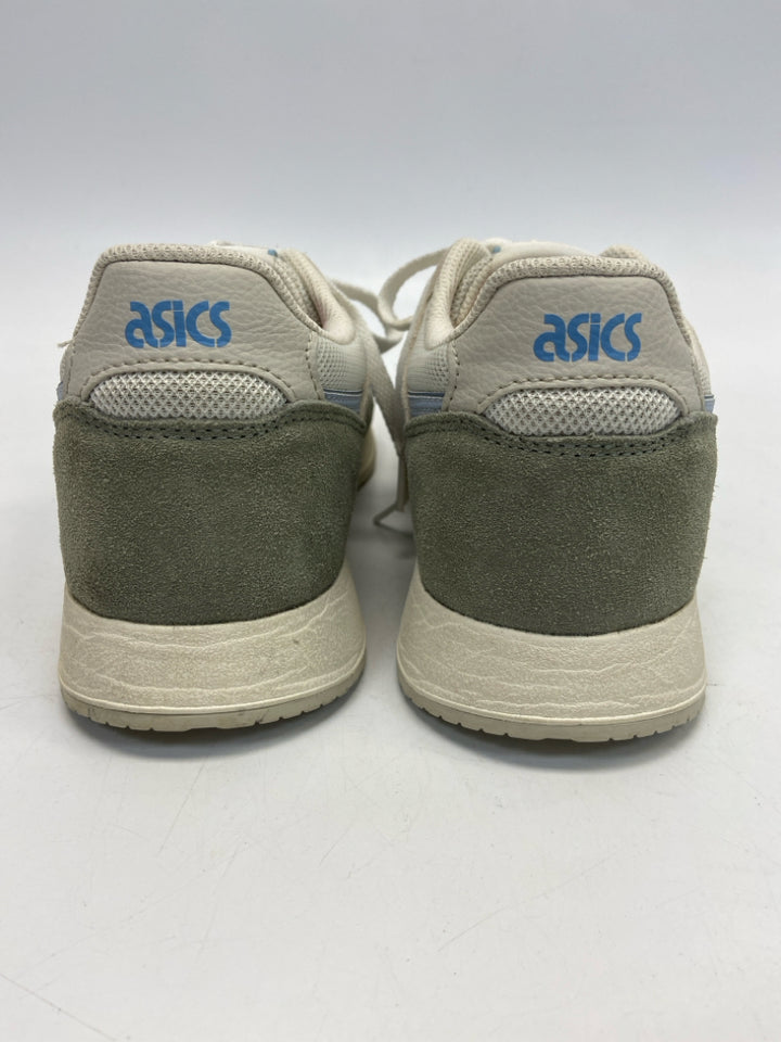 Asics  Size 9 Cream/Green Lace-up Sneakers