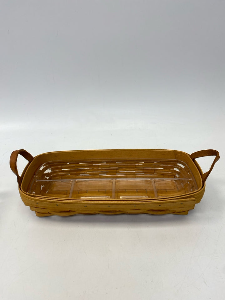 Longaberger Brown Woven Wood Basket