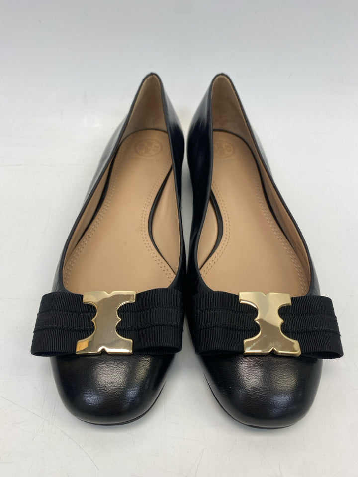 Tory Burch  Size 8.5 Black Bow(s) Flats