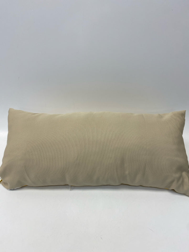 Natural Gold Words Pillow