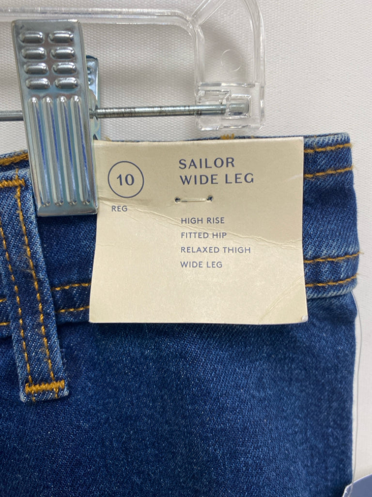 NWT Universal Thread Size 10R Blue Wide Leg Ladies Jeans