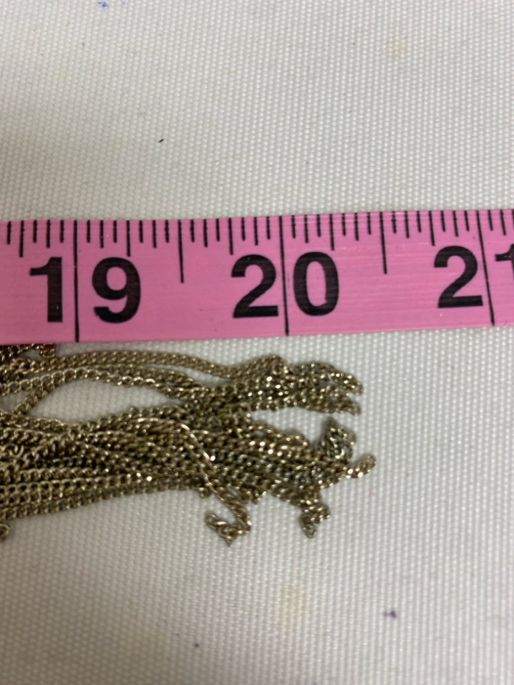 NWT Wht House/Blk Mkt Silver Color Black Chain Necklace